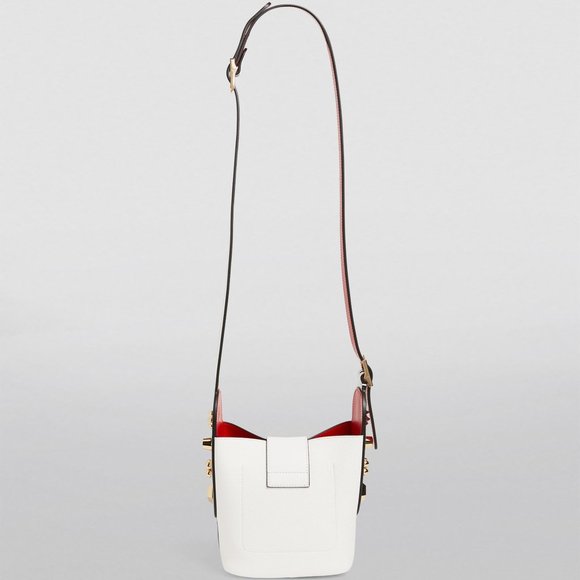 Christian Louboutin CARASKY Empire Leather Shoulder Crossbody Bucket Bag - Picture 4 of 16